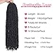 Leeven 30 Inch Long Butterfly Locs Crochet Hair 6 Packs Distressed Locs Crcoeht Braids Hair Natural Black Pre looped Synthetic Messy Goddess Butterfly Soft Locs Crochet Hair Extensions 1B#