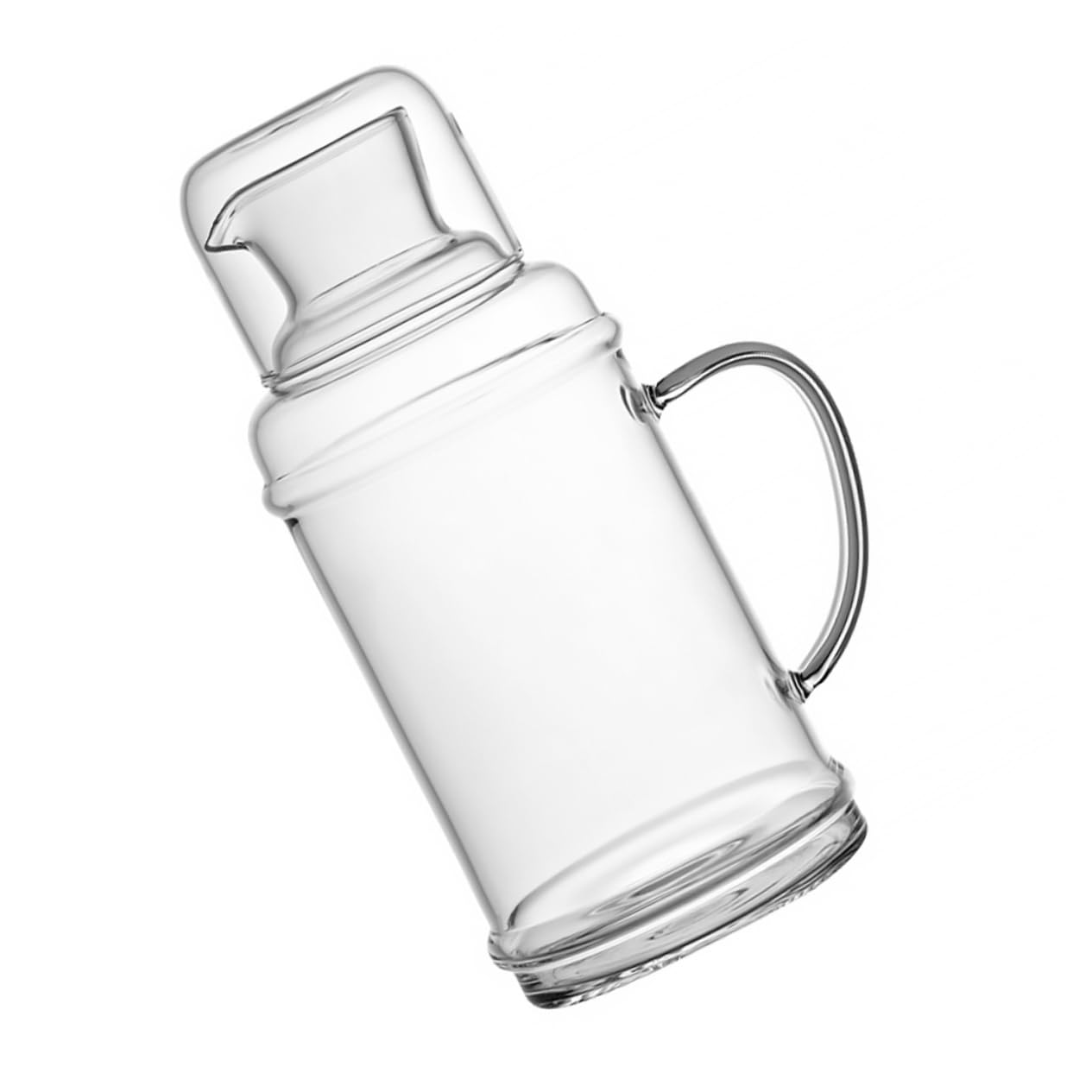 Große Hitzebeständige Glas Wasserkanne 2000ml für Haushalt und Party mit Klassischem Design und Hoher Temperaturbeständigkeit