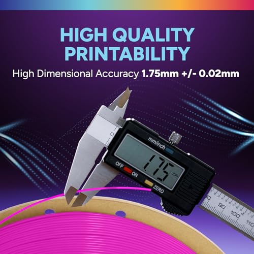 Image of OVERTURE TPU High Speed Filament 1.75mm Flexible Roll, 95A Soft 3D Printer Filament, 1kg Spool (2.2 lbs), Fit Most FDM Printer (HS TPU Neon Magenta)