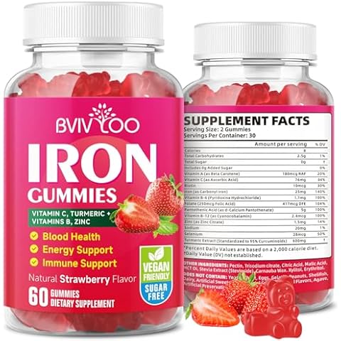 BVIVLOO Vegan Iron Gummies Cover