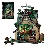 PlaySynthe Architektur Bausteine, 1128Teile Geisterhaus Klemmbausteine mit Kannibalen Blume, Kreatives Architektur Modell Bausatz Spielzeug, Geschenk für Erwachsene und Jugendliche