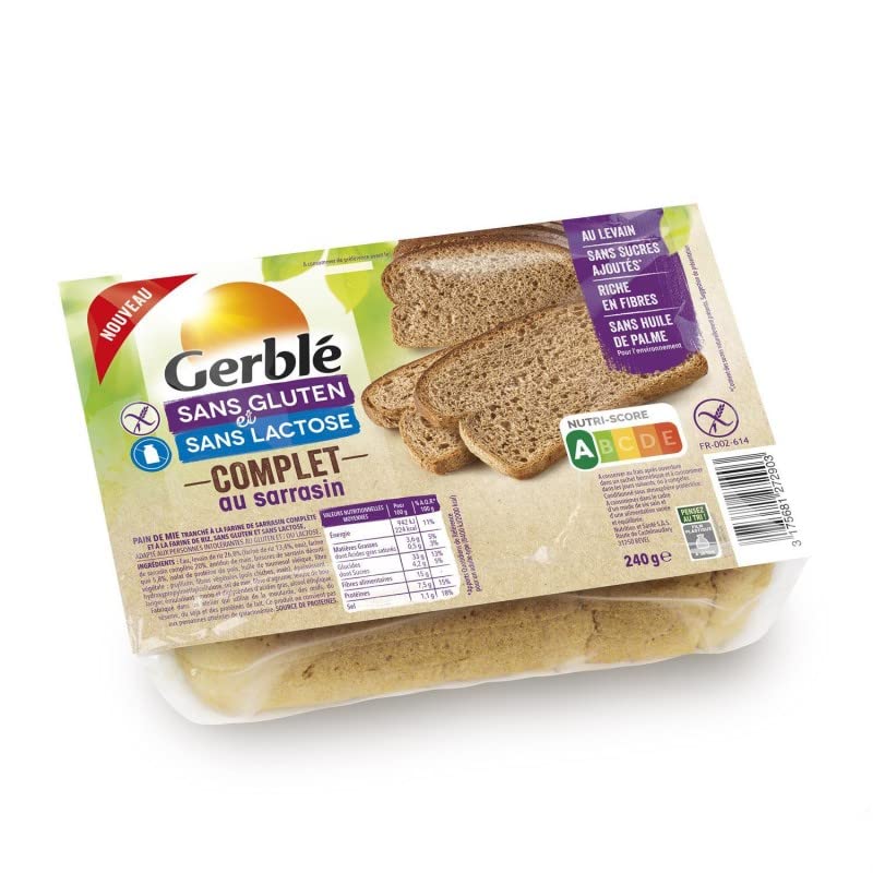 GERBLÉ PAIN COMPLET SARRASIN SANS GLUTEN 240G - GERBLE - LOT DE 3 - Offre Special