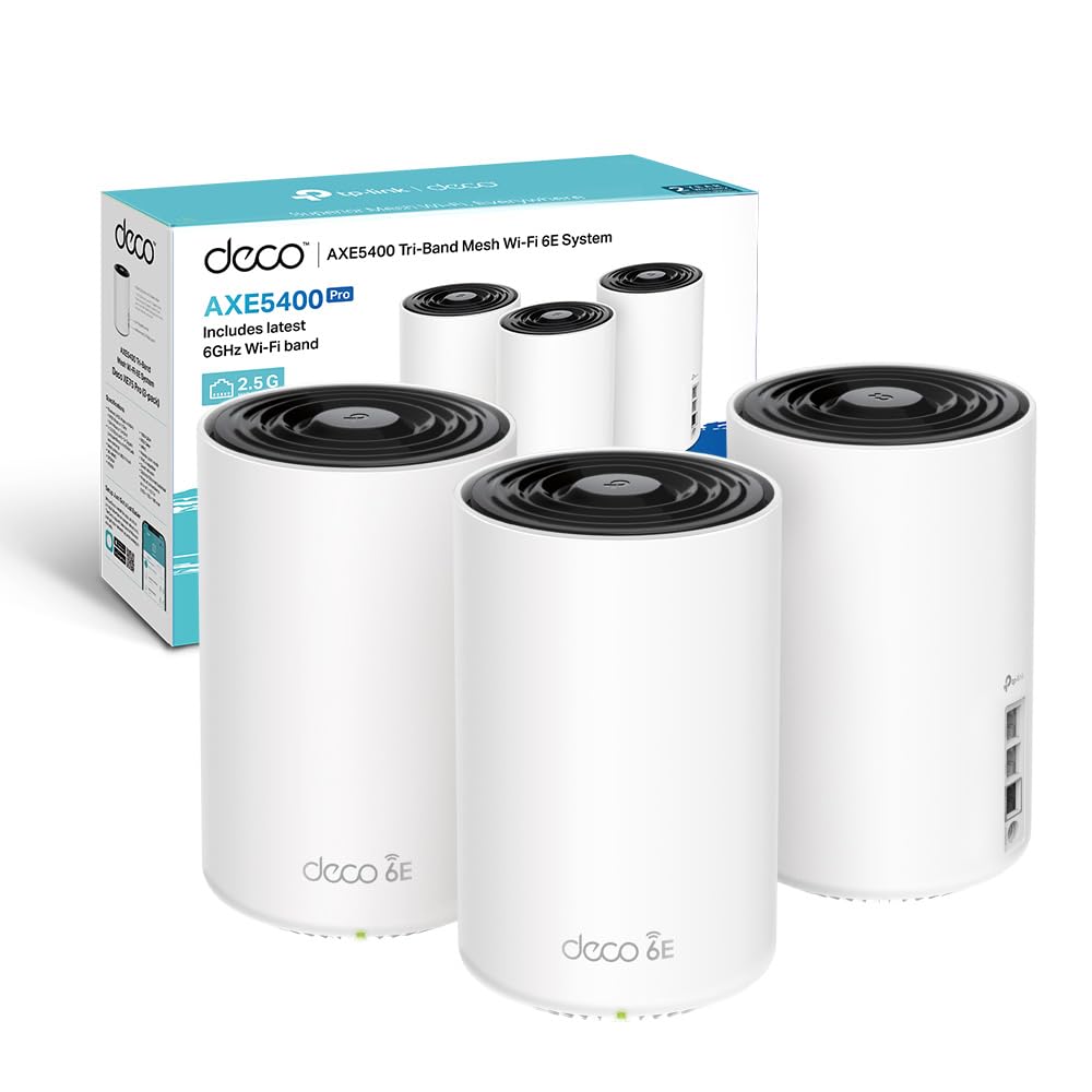 TP-Link Deco XE75 Pro Router Mesh WiFi 6E | Tri-Band AXE5400 | Banda 6GHz | Copertura Fino A 670m² | 3 Pezzi - Foto 12