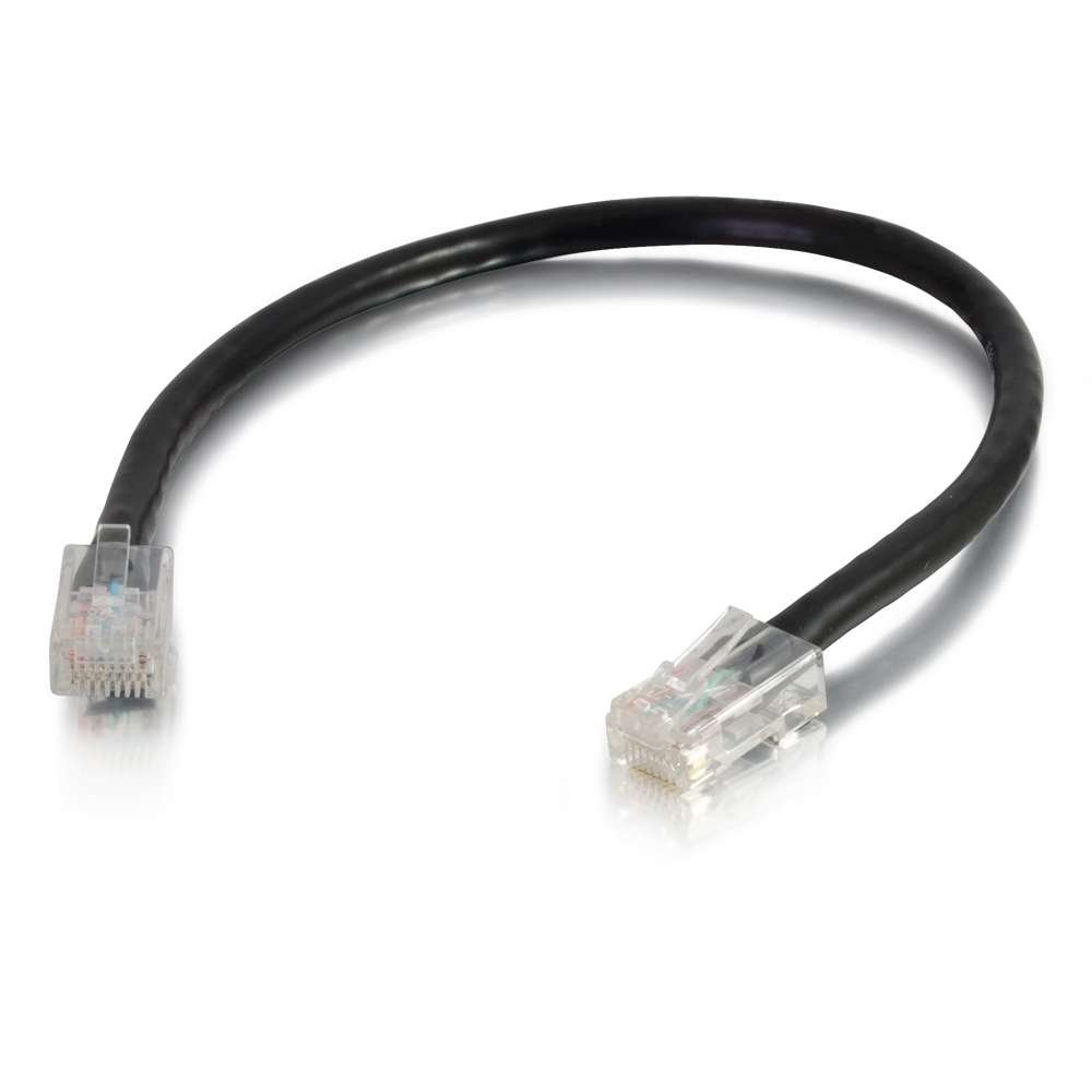 C2G 22708 Cat5e Cable - Non-Booted Unshielded Ethernet Network Patch Cable, Black (15 Feet, 4.57 Meters)
