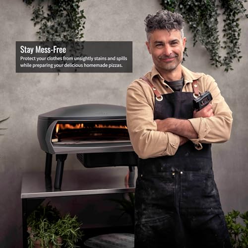 Witt Pizza Apron Elevate Your Pizza-Making Experience and Preserve Your Clothes, Black - Image 3