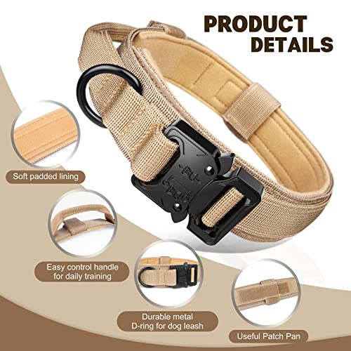 Image of FYA Tactical Dog Collar (M, Brown Collar)