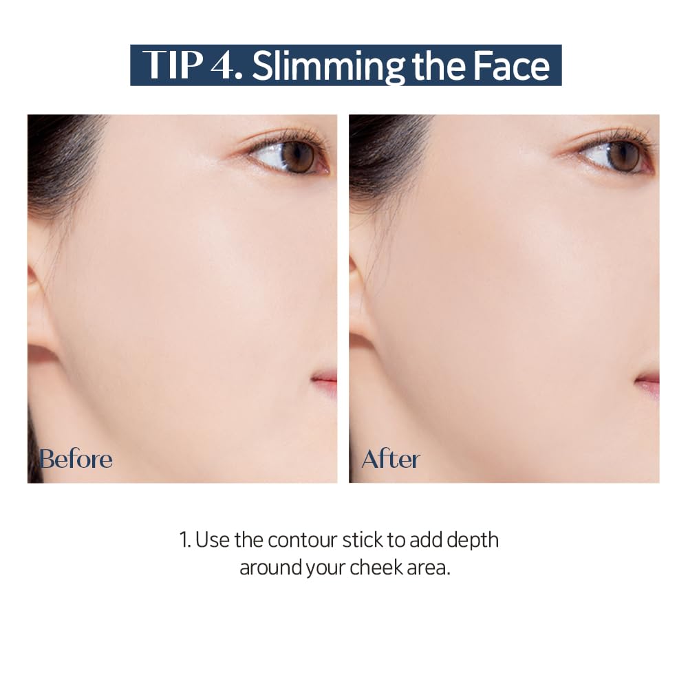 ETUDE Reborn Maker Contour Stick Bronzer - Cool Toned | Naturally Sculpting & Define | Creamy Formula for Seamless Blending | Multi-purpose Contour Stick for face | Korean Makeup, Kbeauty - Image 6