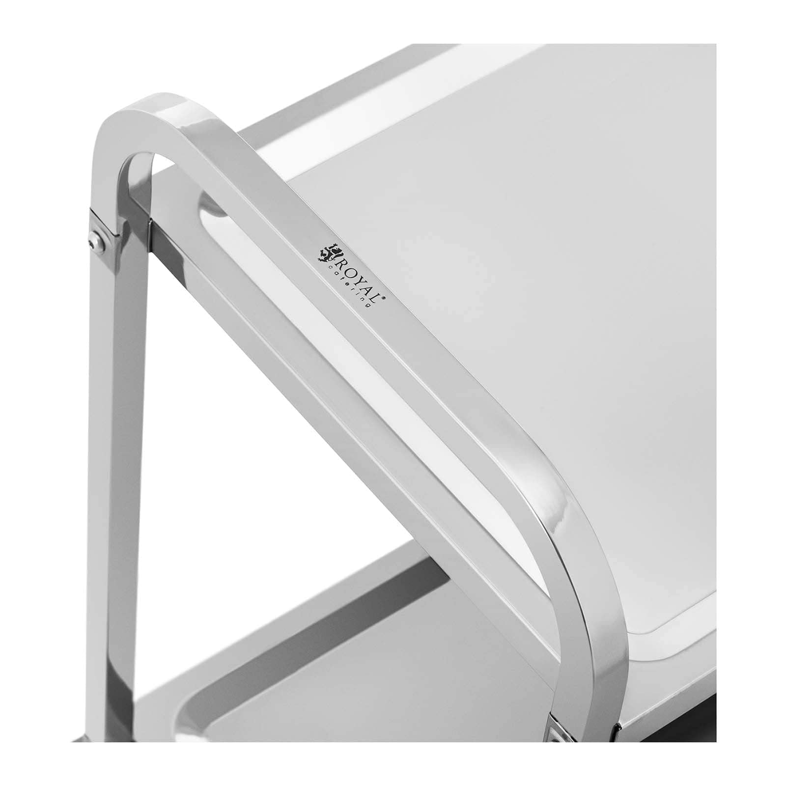Royal Catering RCSW-106 - Carrito de cocina (95 x 50 cm, 72 kg, acero inoxidable)