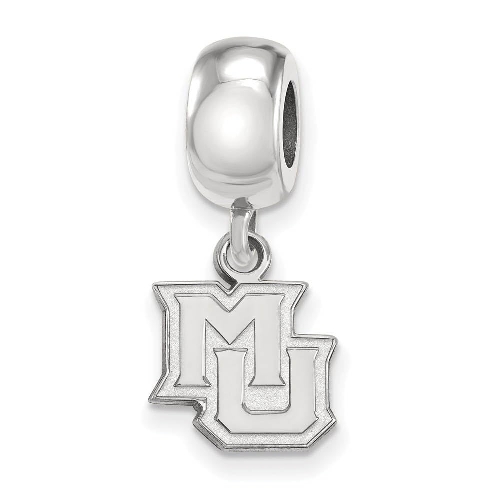 LogoArt Sterling Silver Marquette University XS Dangle Bead Charm