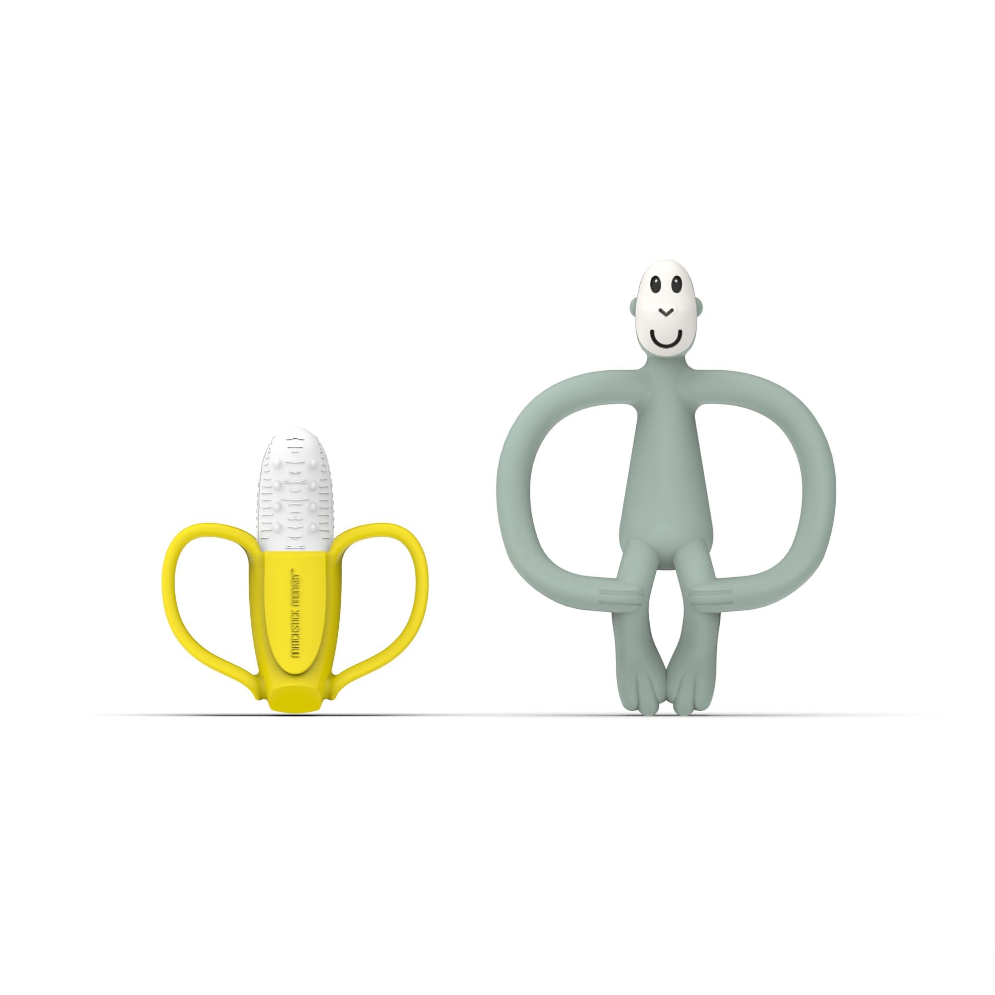 Matchstick Monkey Teething Gift Set, Teething Toy, Mint Green