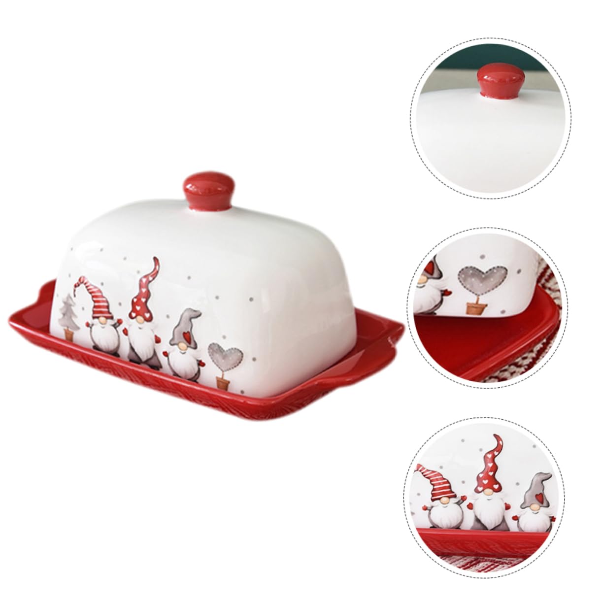 Cabilock Plato De Mantequilla Quesera De Cocina Organizador De Mantequilla Para Frigorífico