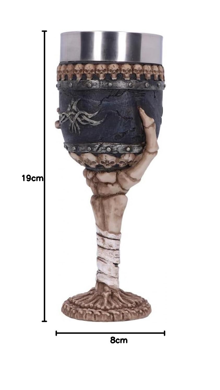 Ebros Ruth Thompson Dragon's Lair Flame Blade Drake 8oz Wine Goblet Ch - View #2