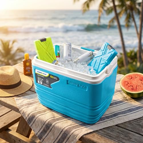 Image of Pinnacle Ice Bricks 330 ML (Pack of 2) | Ice Pack for Ice Box | Leakproof Cold Pads | Reusable Long Lasting Freezer Ice Blocks | Cooler Accessory for Camping, Travel & Picnic