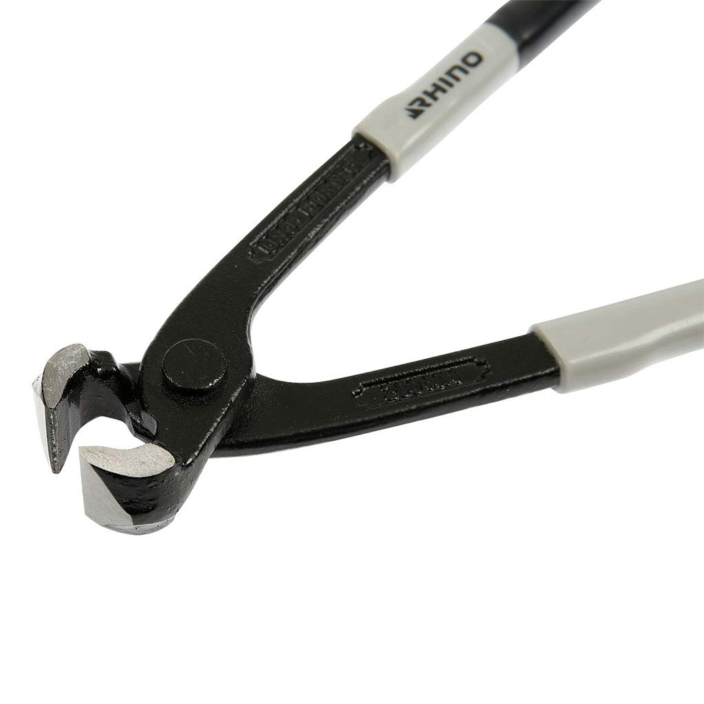 RHINO - Tenazas rusas, pinzas trenzadas de 200 mm, de alta calidad, mango antideslizante, para agarrar, sostener, apretar y arrancar todo tipo de objetos, longitud 200 mm, garantía de por vida