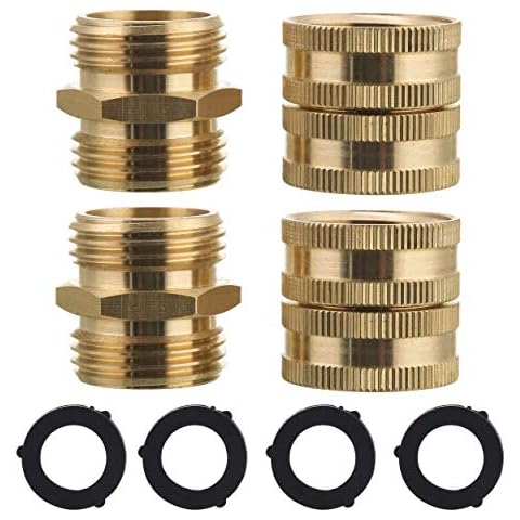 M MINGLE Garden Hose Adapter, 4-Pack Cover