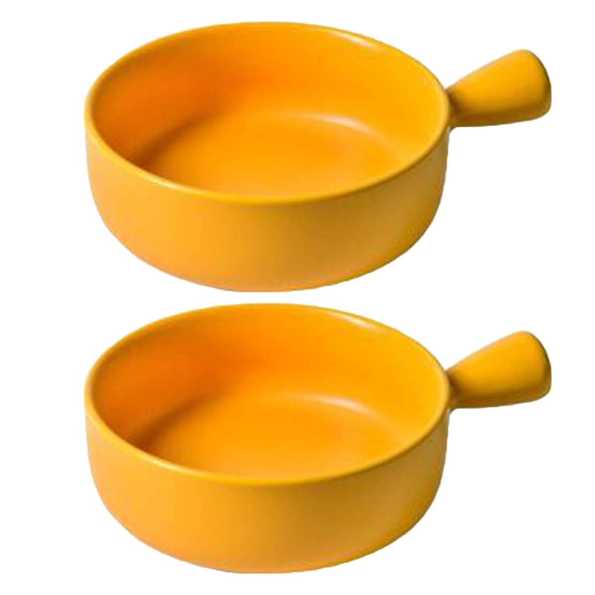 INOOMP Set 2 Pezzi Teglie Rotonde in Ceramica con Manico Piatto da Forno per Pane e Frutta Uso in Cucina e Servizio