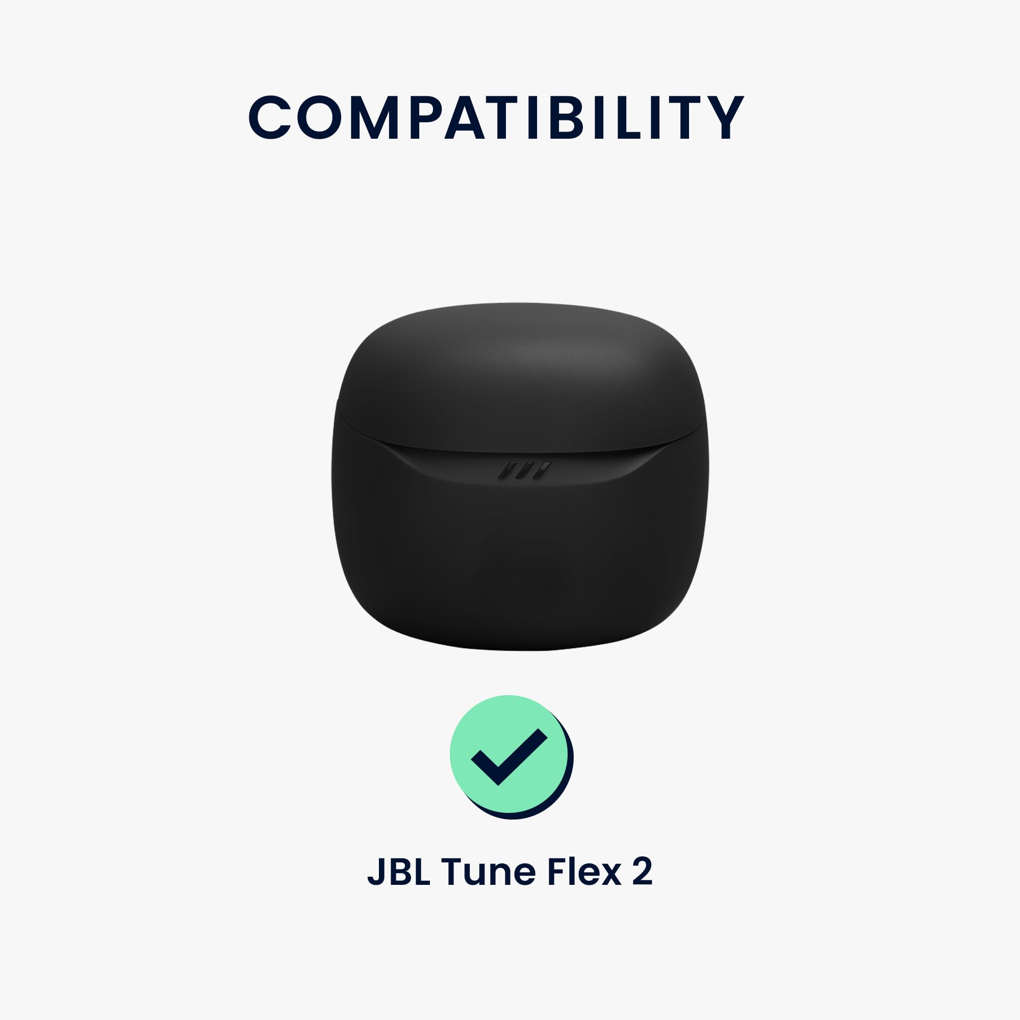 Image secondaire de Coque de Protection en Silicone pour Écouteurs JBL Tune Flex 2 - Blanc et Noir