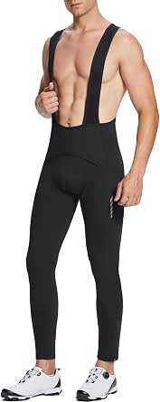 Baleaf Men's Winter Cycling Bib Pants 4D Padded Thermal Water-Resistant Bike Tights