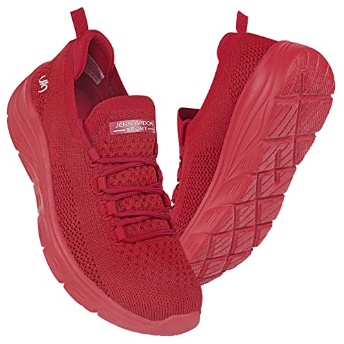 JENN ARDOR Tennis Shoes Womens Slip On Walking Sneakers with Arch Support