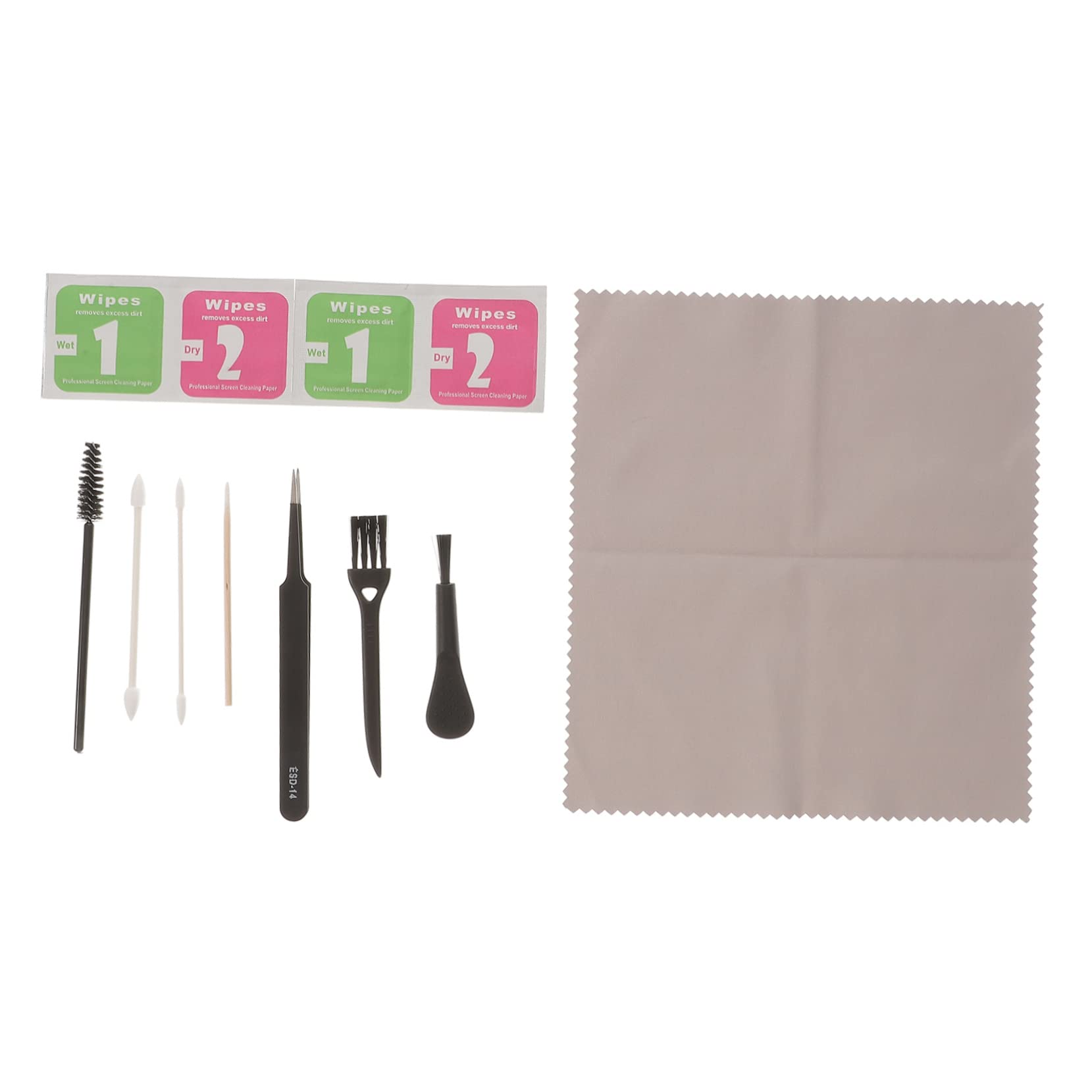 SEWACC Gentle Cleaning for Electronics 10-Piece Headphone Set Brush Kit for Earphones Headsets Keyboards and More Protect Your Devices