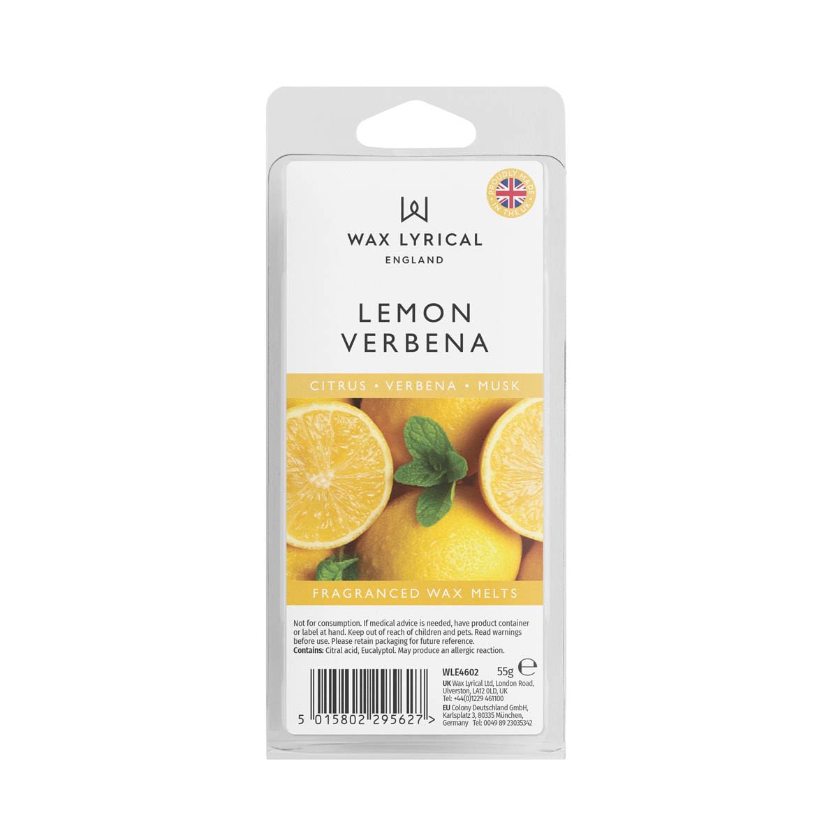 Wax Lyrical Lemon Verbena Wax Melts, Yellow