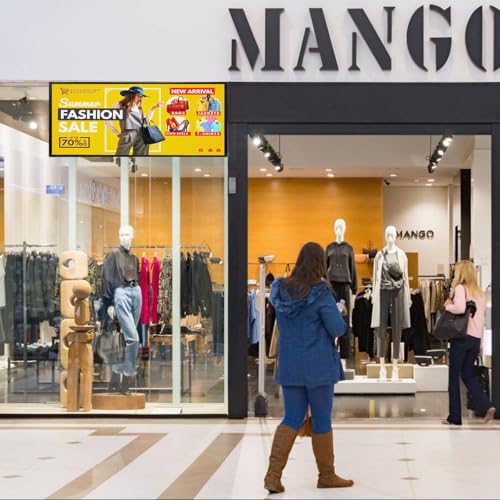 Image of Outdoor Full Color Led Sign WIFI And USB Programmable Led Sign With High Resolution Scrolling Texts, Colorful images and videos LED Advertising Board For Shop (40''x17'')