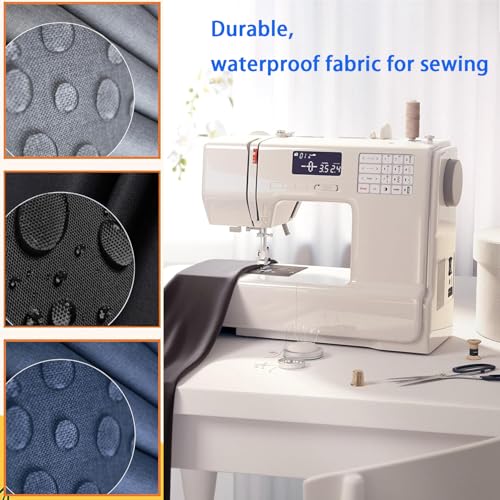 Strapazierfähiger, wasserdichter Stoff,600d Oxford Stoff wasserdicht - markisenstoff, abdeckplane wasserdicht, 100% PVC beschichtet, reißfest, uv-beständig (schwarz, 100cm*146cm)