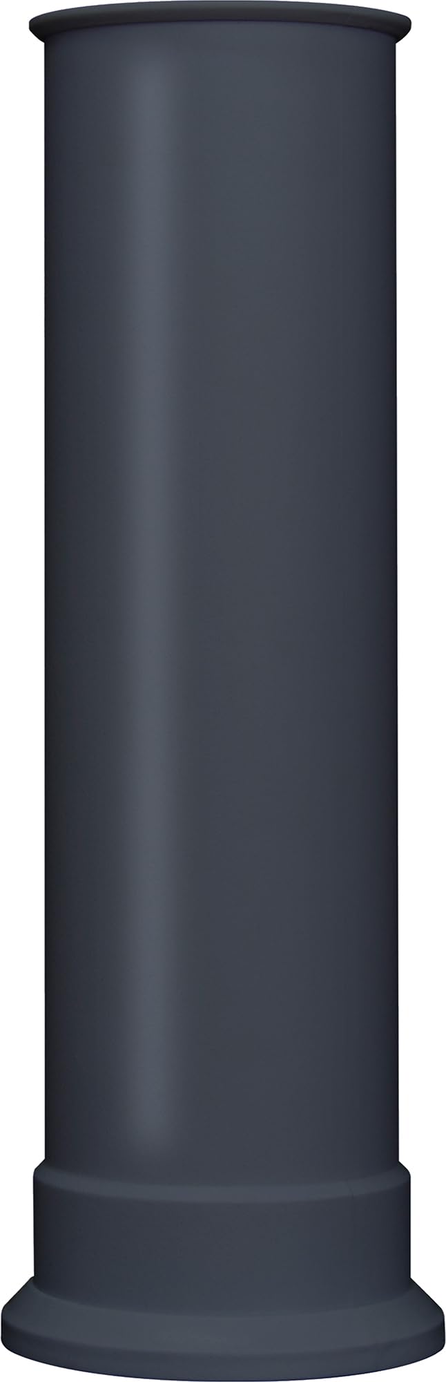 Adam Black Straight Decorative Stove Pipe In Charcoal Grey