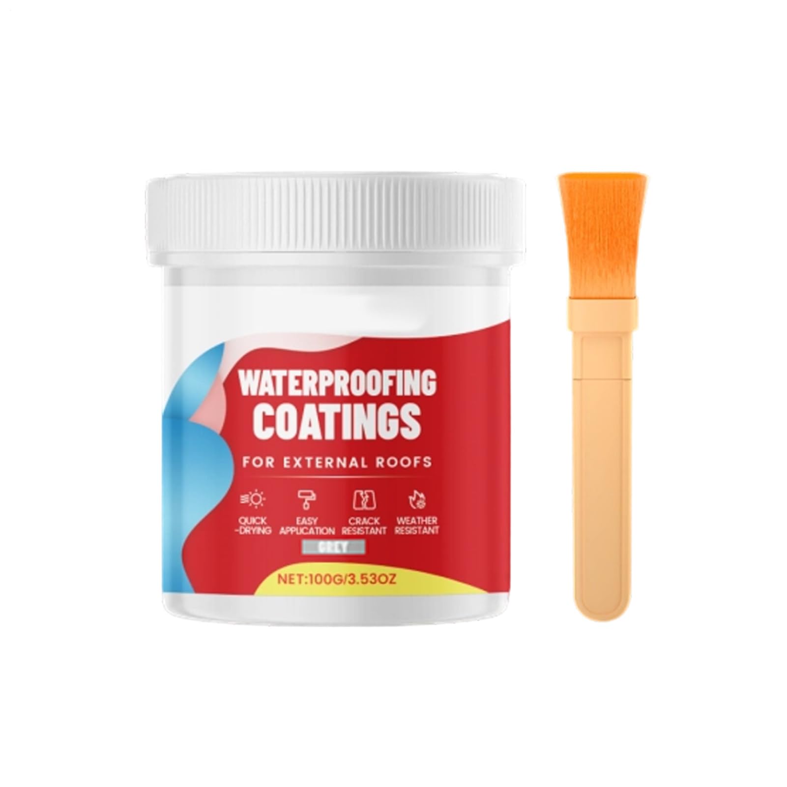 – Transparent Waterproof Coating - 100g Wall Repair Adhesive,Invisible Waterproof Agent - for Roof Floor Bathroom Basement Wall Window Concrete Metal Tile Indoor Outdoor