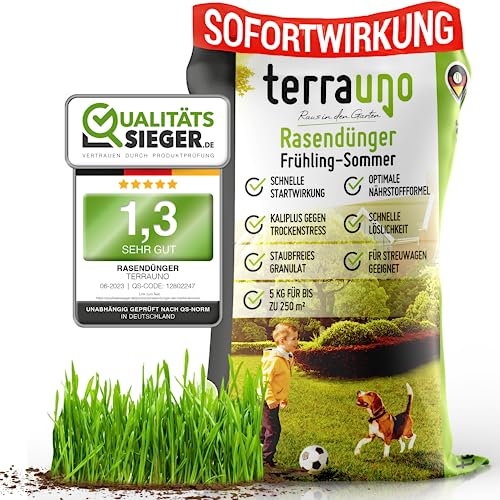 Rasendünger Frühjahr/Sommer I Sofortwirkung für saftiges grün I 5 kg für...