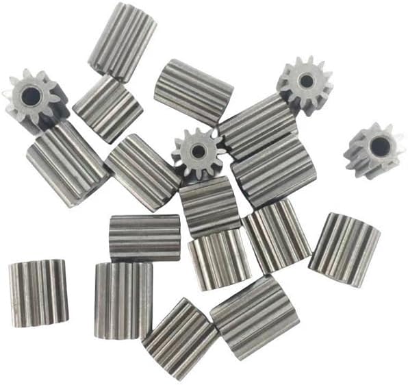 Children Electric car Motor Metal Gear,RC car 12V dc Motor Gear,Kid's Toy car Engine Gear 10 Teeth 12 Teeth Gear for 550 Motor(10 pcs 1cm 10T)