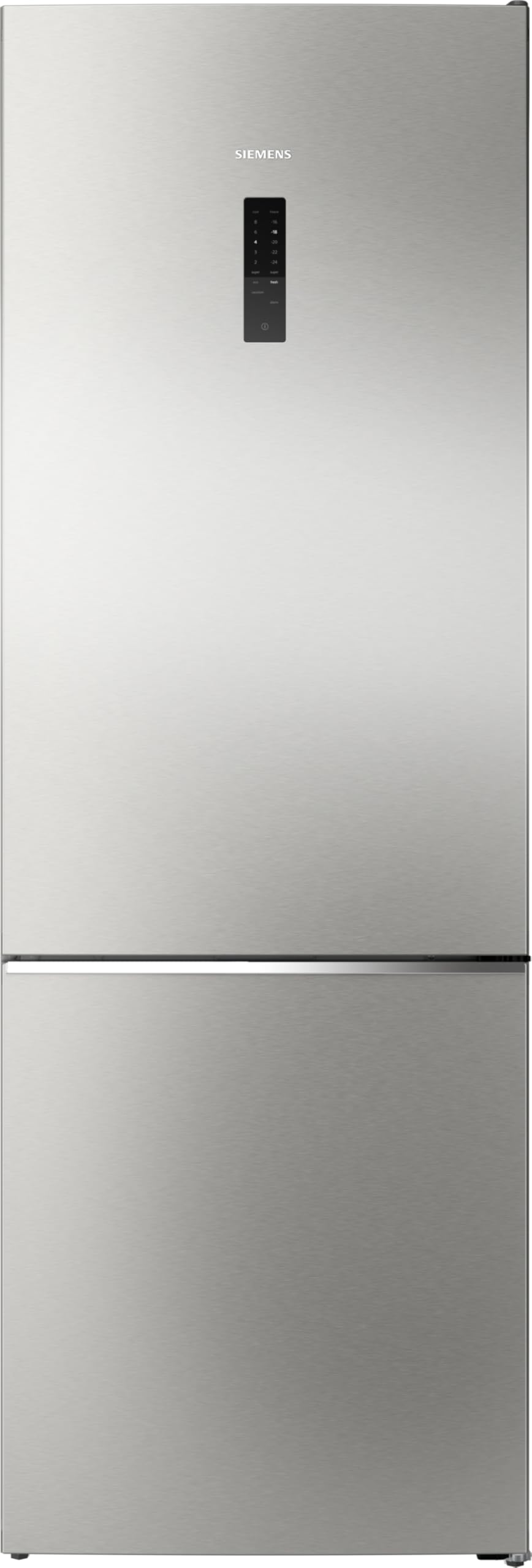 Siemens iQ500 Wolnostojąca lodówko-zamrażarka XXL 203 x 70 cm, KG49NAIBG, 311 l i zamrażanie 129 l, Total noFrost, oświetlenie LED i freezerLight, technologia hyperFresh ze stali nierdzewnej