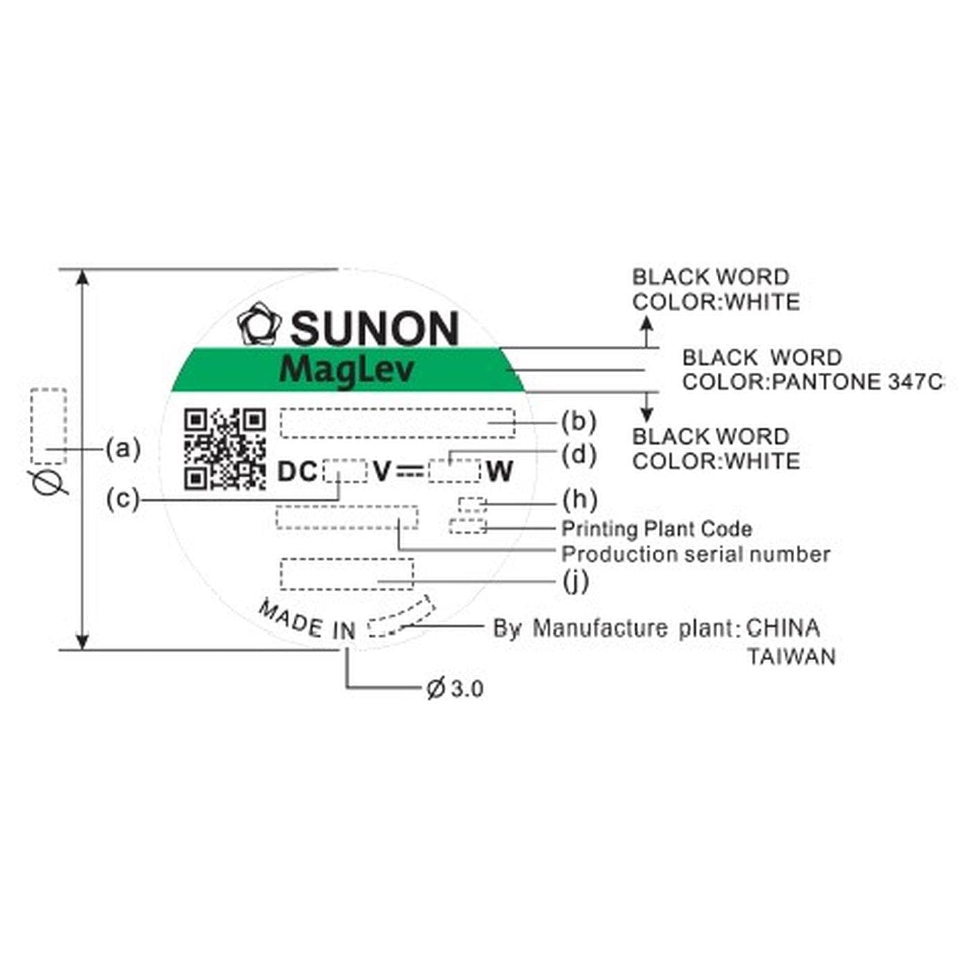 EEC0251B2-0000-A99 SUNON, Ventilatore assiale in continua (DC), 12 V, quadrato, 120 mm, 25 mm EEC0251B2-0000-A99 SUNON, Ventilatore assiale in continua (DC), 12 V, quadrato, 120 mm, 25 mm