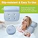 BodyHealt Home Spa Bath Pillow - Grip Suction Bath Neck pillows for Back, Head & Shoulders. Bathtub Pillow for Hot tub, Jacuzzi & Spa. Ergonomic Luxury Mesh Cushion for Men & Women. 2 Panel Spa Pillow