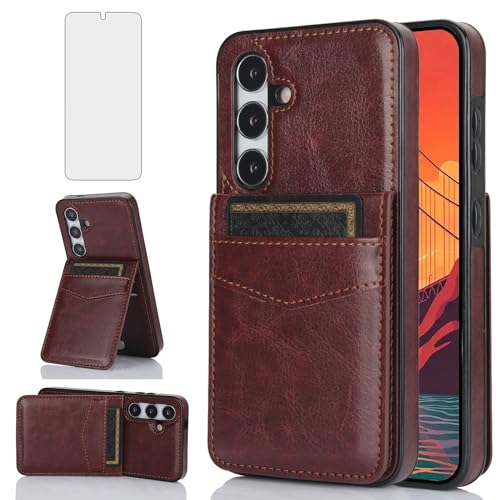 Coque Samsung Galaxy S25 Asuwish Marron - Protection élégante au quotidien