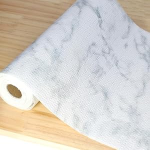 Gmepoch Marble Design Non-Adhesive Shelf Liner 16'x20'