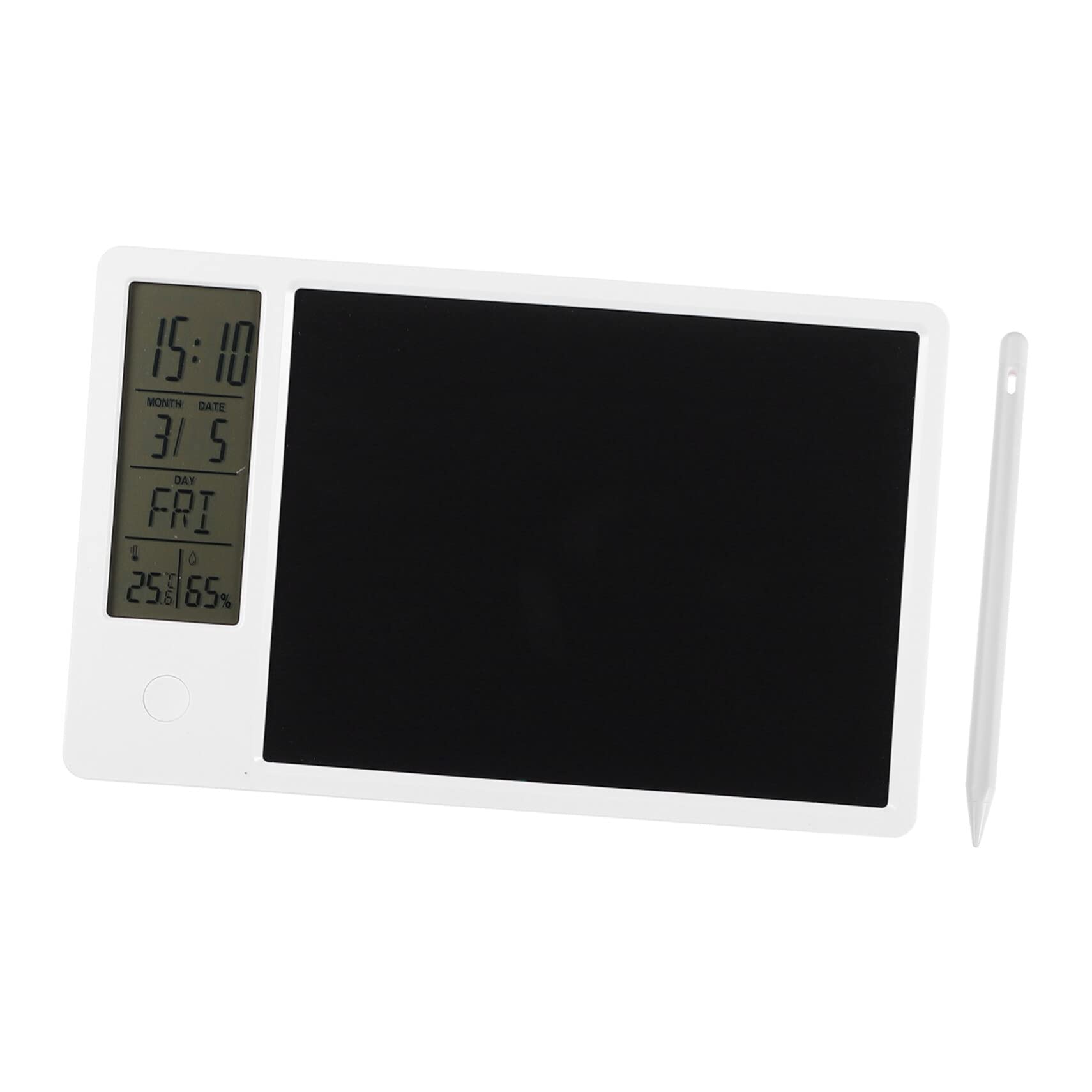 STOBOK Tavoletta Lcd Calendario e Orologio Da Tavolo Blocco Note Per Scrittura e Disegno Senza Raggi Per Uso Ufficio e Casa