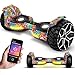 KESSER® Hoverboard 8,5 Zoll 800 Watt K-HB-X10 mit APP Funktion, Bluetooth Lautsprecher, LED Licht, Kinder Sicherheitsmodus, Dual Motor, Smart Elektro Self Balance Board Hover, Rainbow