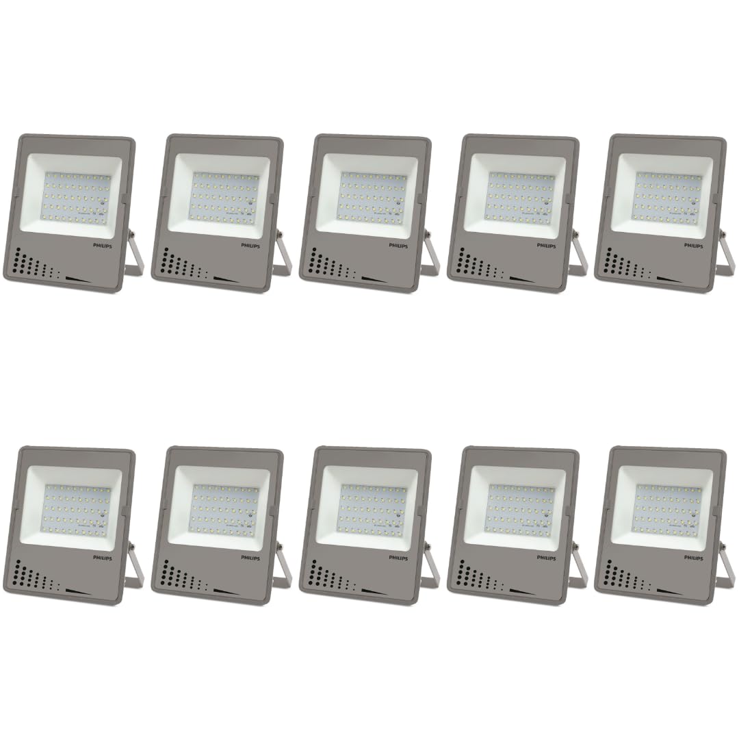 PHILIPS 30-Watt LED Flood Light | BVP102 LED30 Frosted Glass Flood Light for Garden & Outdoor Lighting | Colour : Crystal White, Pack of 10 (B0D5BH6SQ7) Amazon Price History, Amazon Price Tracker
