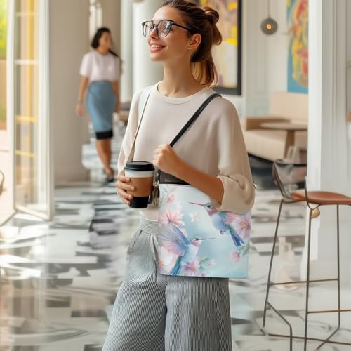Image of HUGS IDEA Boho Bags for Women Leather Handbag Shoulder Bucket Crossbody Purse
