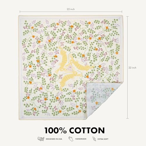 Image of WHTE MOSS Bandana - 100% Cotton Extra Soft Scarf Handkerchief for Men & Women