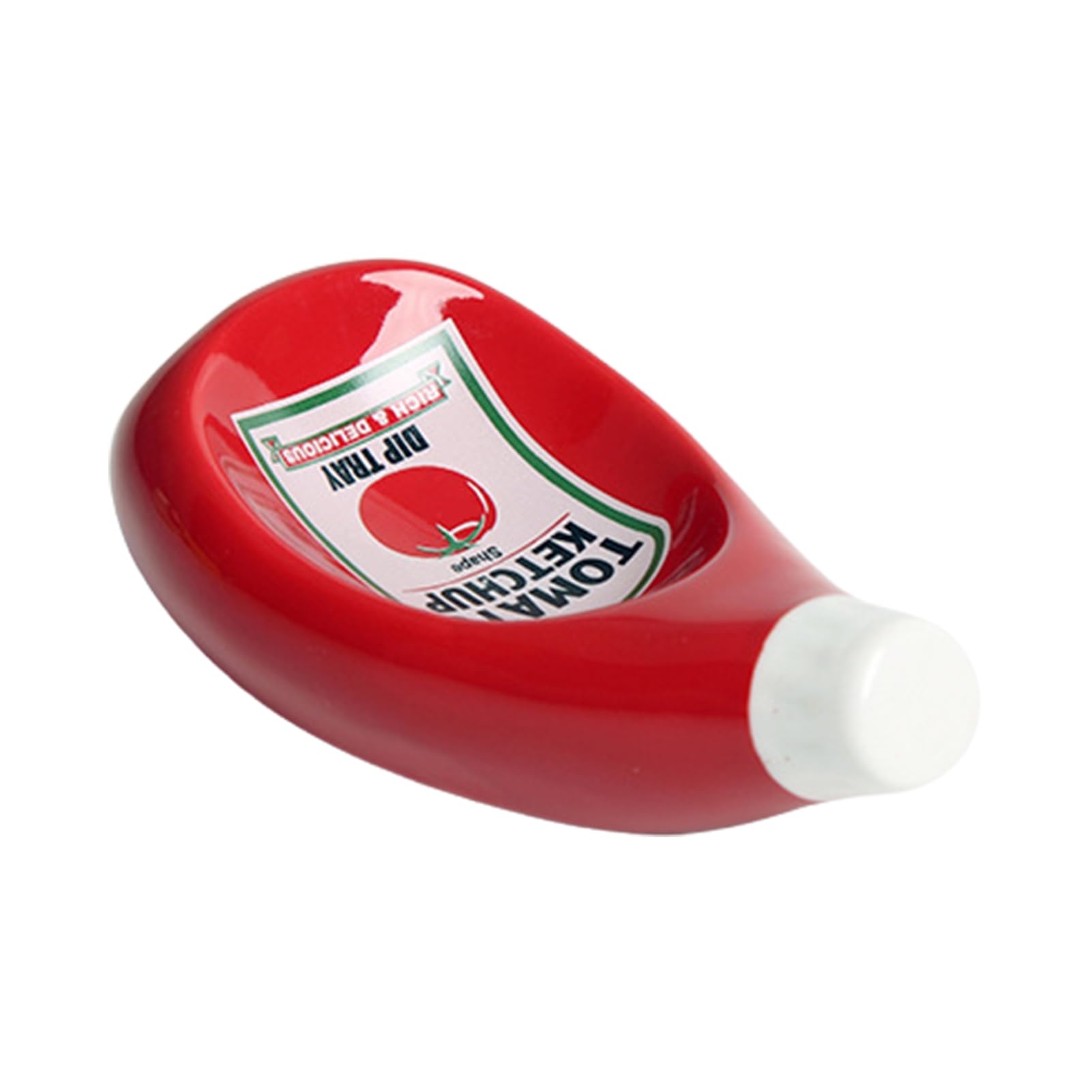 matumou Dipping Dish Eye-catching Unique Shape Ceramic Tomato Ketchup Dipping Bowl Desktop Decor for Home Dipping Dish