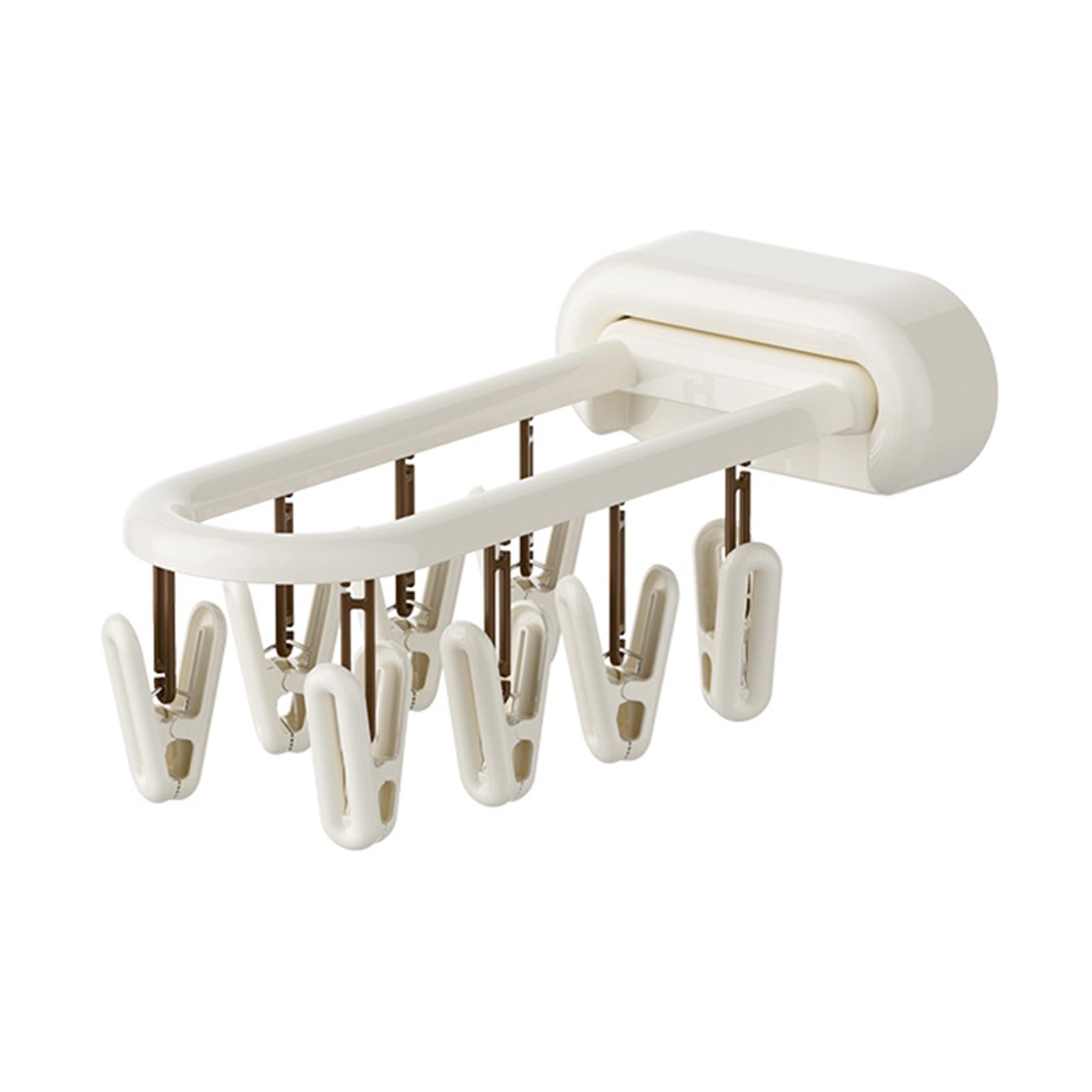 yanzunlrn Space Saving Portable Sock Dryer Rack with 24 Clips Simple Installation Compact Sock Planner