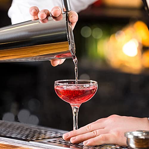 Cocktailshaker Set, Lychee12 Stuks Cocktail Set Barman Kit Cocktail Set met Houten Standaard - Roestvrij Staal Cocktail… - Afbeelding 8