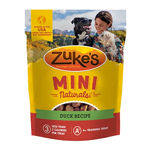 Zuke’s Mini Naturals Dog Training Treats for Dogs Pet Treats made with Real Duck, 16 oz. Resealable Pouch - 16 oz. Bag