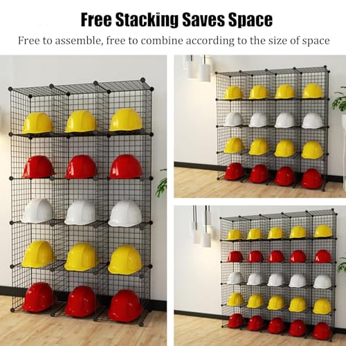 Présentoir à 2/3/4 niveaux pour casques avec structure de cubes modulables - 3