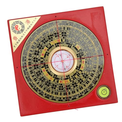 Brújula Feng Shui china Luo Pan de metal y plástico miniatura 5