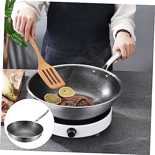 Wok de acero inoxidable con recubrimiento antiadherente miniatura 3