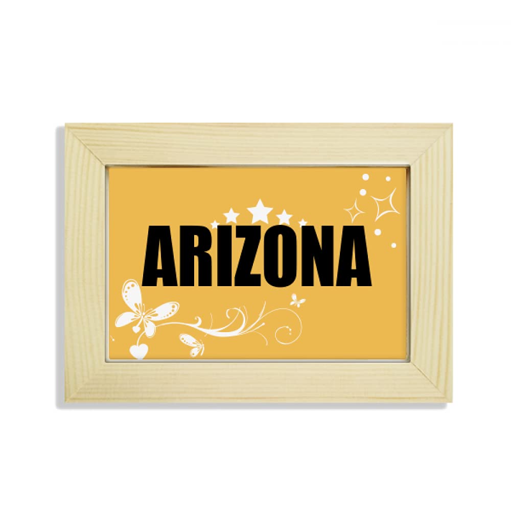 Escritorio de madera Arizona con acabado artístico de pintura floral exclusiva 1