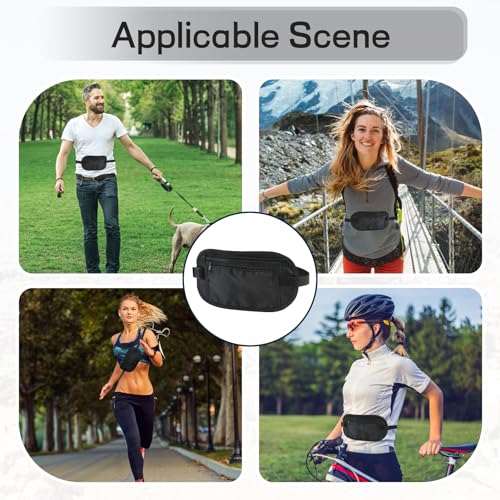 Money-Belts-for-Travel-Hidden-Black-Waist-Cash-Belt-with-Adjustable-Elastic-Strap-Safe-Wallets-for-Travelling-Invisible-Theft-Secret-Wallet-Under-Clothes-Bum-Bag-for-Passport-Cards-and-Keys